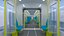 Schwebebahnstation mit Zug 2023 II