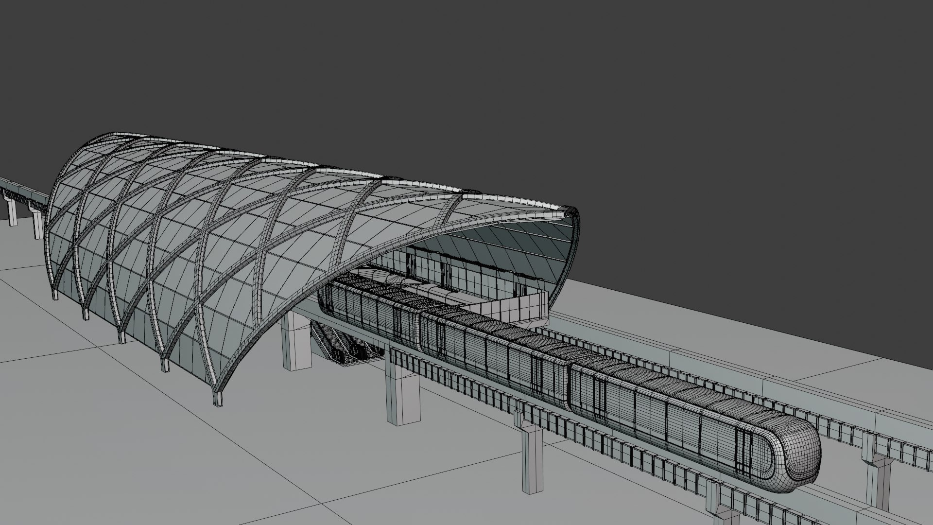 Monorail station with train 2023 II 3D model https://p.turbosquid.com/ts-thumb/y7/jbv05p/VE/station_2_2023_wire_3/png/1683227794/1920x1080/fit_q87/e05f36db78bf342a220390bee90c64ef2cd8beaf/station_2_2023_wire_3.jpg