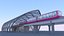 Schwebebahnstation mit Zug 2023 II