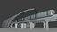Schwebebahnstation mit Zug 2023 II