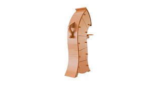 3D model Fantasy wooden drawer