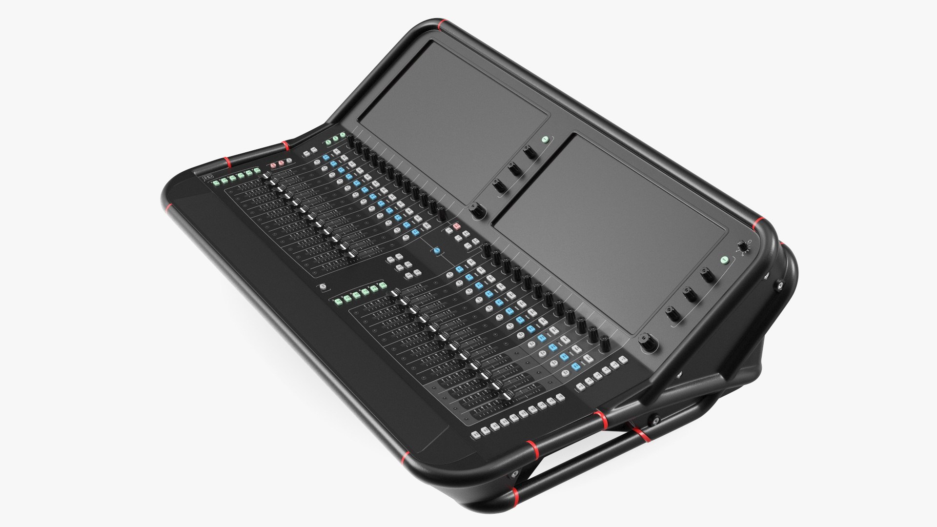 Professional DJ Console Digital Mixer 3D model preview