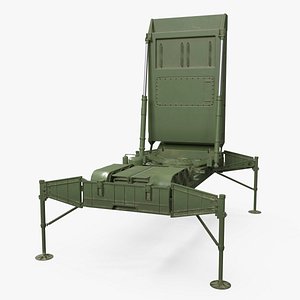 3D X-Band Medium Extended Air Defense System Rigged model