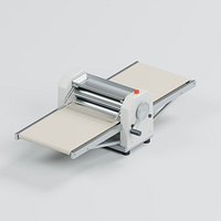 Countertop Dough Sheeter with Folding Tables and Roller Guard
