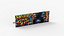 Cartellone pubblicitario in legno Graffiti v7