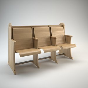 pew hard seats 3d max