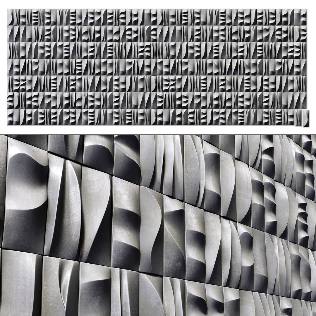 3D Tile Line Curve Decor N2 - TurboSquid 1775304