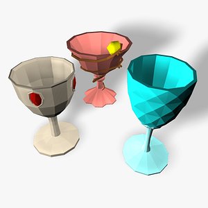 Chalice - Pack of three 3D model