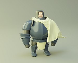 3D knight mmo cartoon