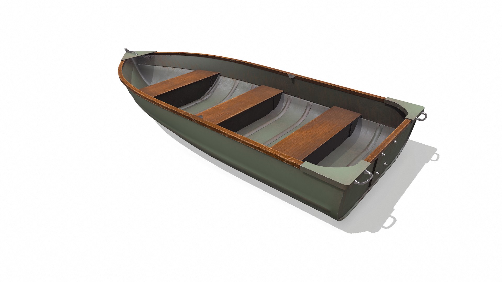 3D Old Metal Rowboat Low-poly PBR Model - TurboSquid 2317546