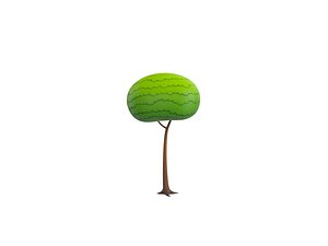 Cartoon Tree 006 3D model