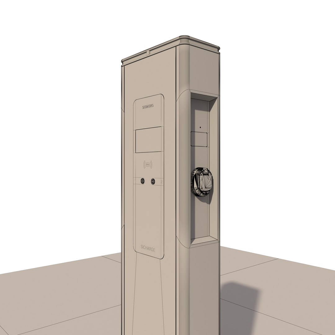 Electric Vehicle Charging Station Sicharge Ac22 3d Model - Turbosquid 