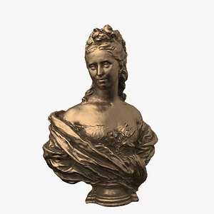 3D Baroness Sipiere Bronze Bust 3DModel