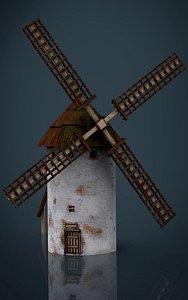 molino viento 3D