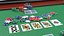 Casino Card Game Tables Collection model