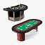Casino Card Game Tables Collection model