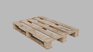 3D model Low Poly Wooden Pallet Game Ready 3D Model