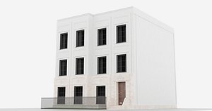 Classic Facade Residential Establishment 3D model