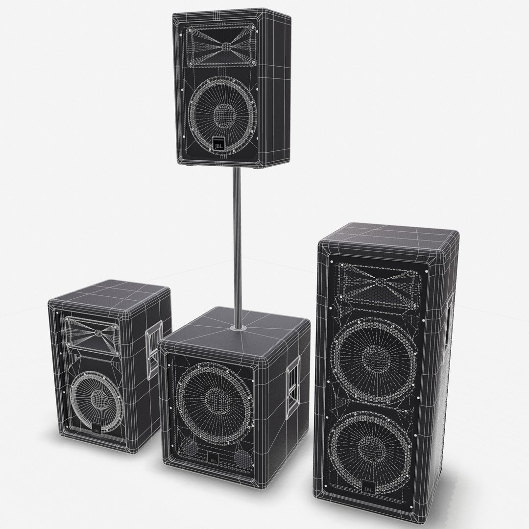 music dj light instruments 3D model https://p.turbosquid.com/ts-thumb/y8/cQBesV/NTCaMtlM/jbljrxspeakersystemwireframe/png/1606475575/1920x1080/fit_q87/839aef6d01b9c9d64e216e83cdb7c4cb9fe7c4f7/jbljrxspeakersystemwireframe.jpg