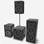 Music DJ Audio and light Instruments Colle 3D modelction