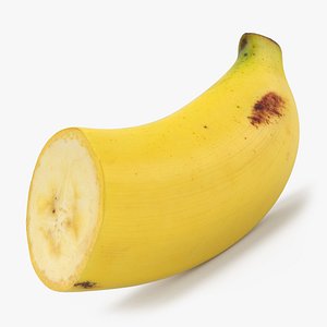 Half Banana 01 3D