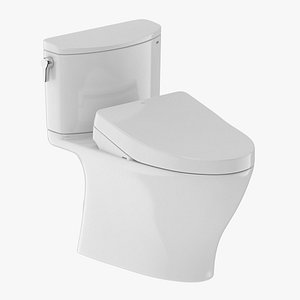 3D toilet piece two-piece model