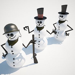 3 snowmen