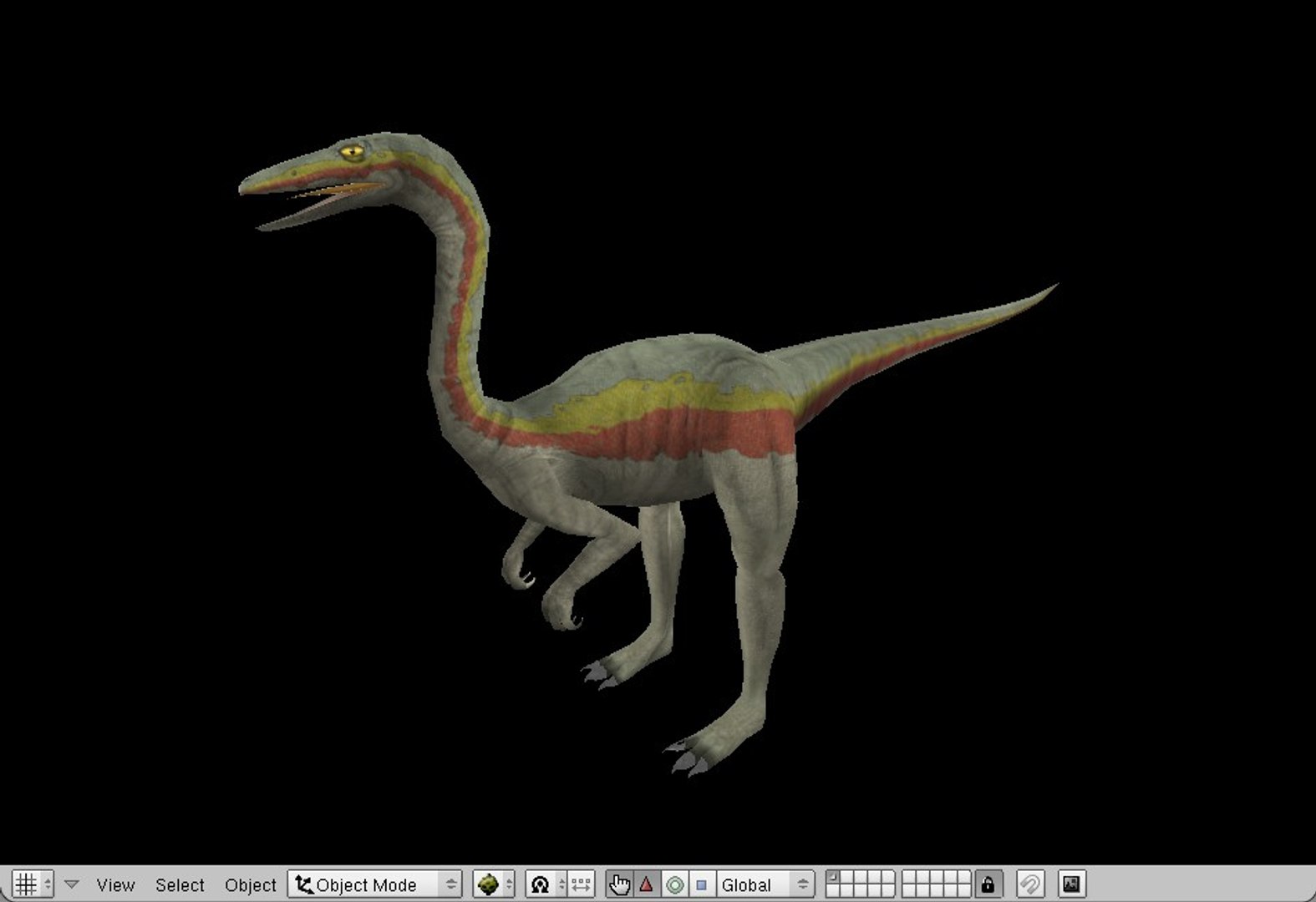 Dinosaur Ornithomimus 3d Model