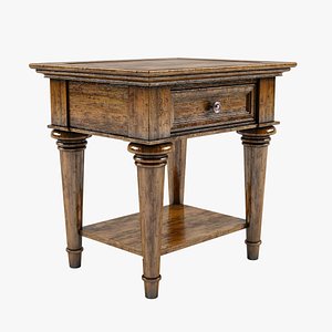 3d classical style end table