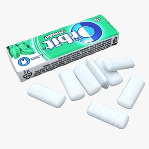 Pack Of Chewing Gum Orbit 02 3D