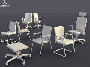 3dsmax conference chair set 07