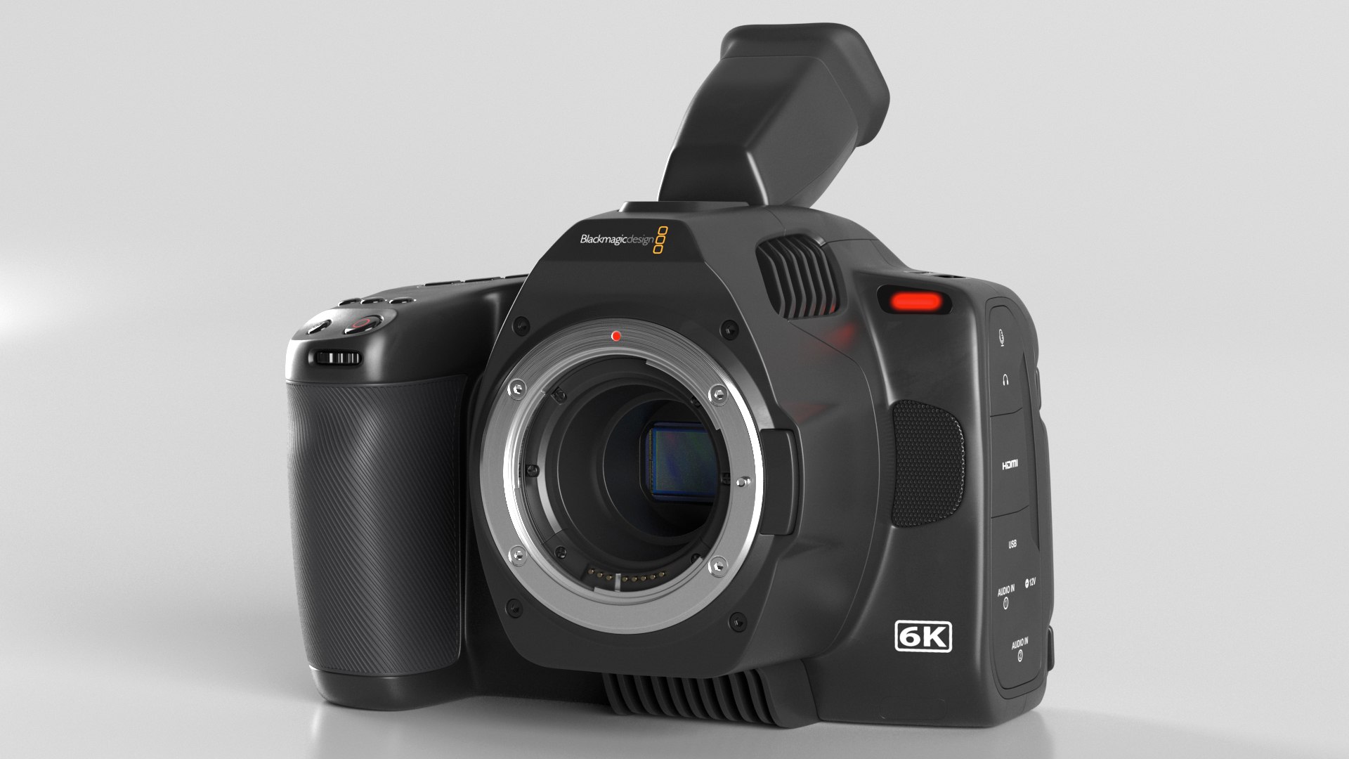 Cinema Camera Blackmagic Design 6K Pro Light On 3D Model - TurboSquid ...