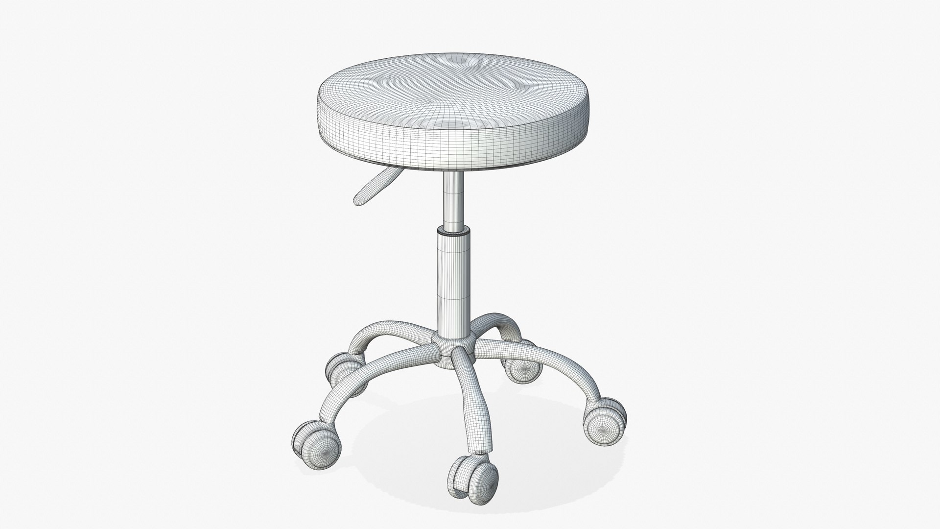 3D Doctor Stool Chair Model - TurboSquid 1856469