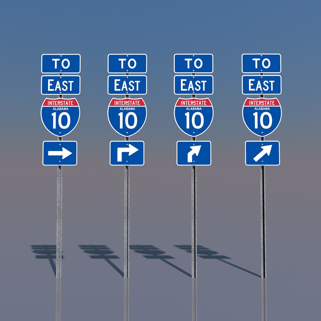 interstate 10 signs alabama c4d https://p.turbosquid.com/ts-thumb/y8/yD6eMg/3XsvSVK6/tointerstate10eastrightturnalabama/jpg/1368631997/1920x1080/fit_q87/a02b5e4b1e1df5acc7607c22510bf46d5846d550/tointerstate10eastrightturnalabama.jpg