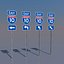 3D Alabama Interstate 10 Signs