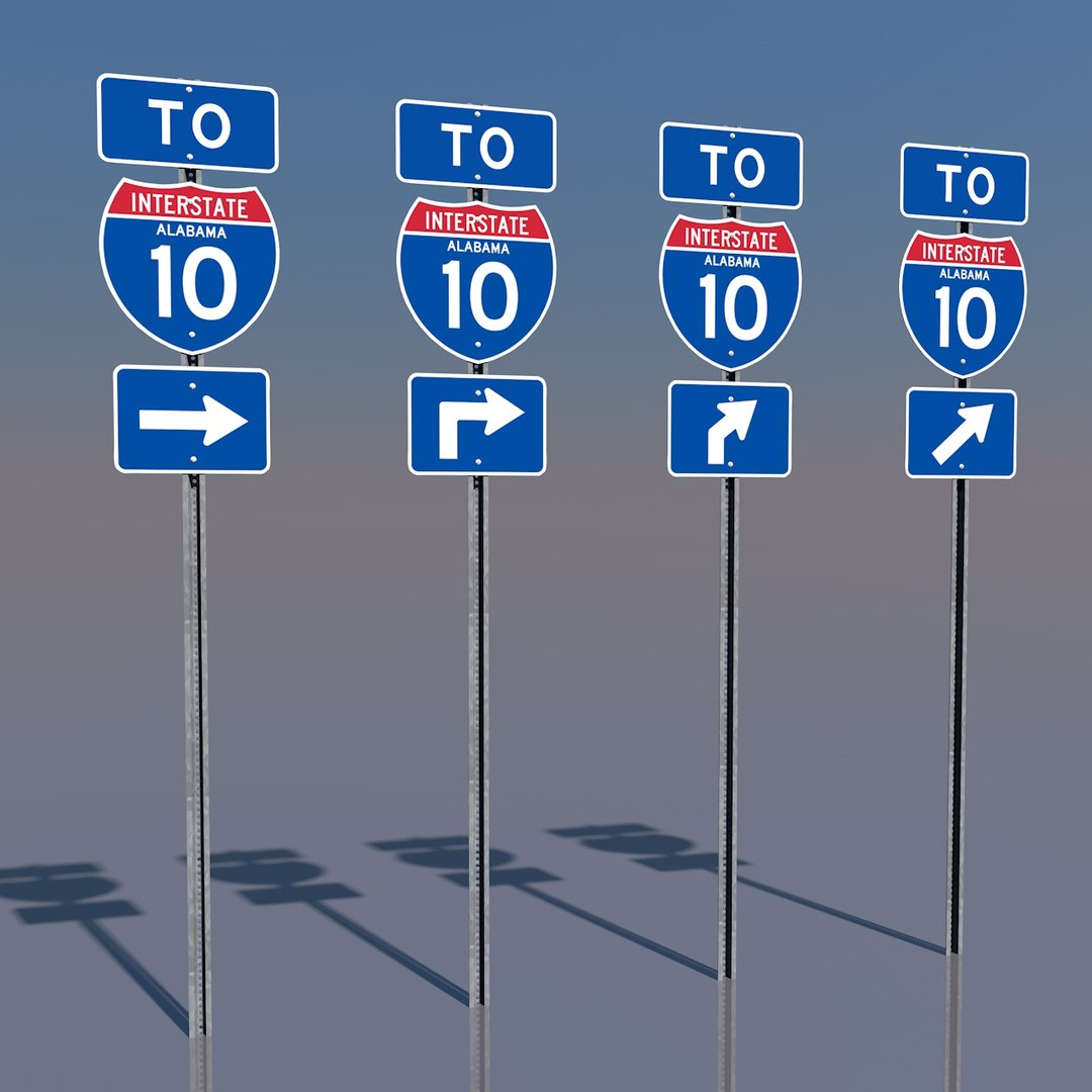 interstate 10 signs alabama c4d https://p.turbosquid.com/ts-thumb/y8/yD6eMg/m9ATJ0Jp/tointerstate10rightturnalabama/jpg/1368631997/1920x1080/fit_q87/b30652446adc9001b38ce134fc41ea2425d55dc4/tointerstate10rightturnalabama.jpg