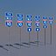 3D Alabama Interstate 10 Signs