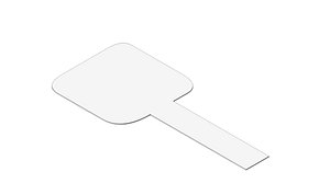 3D Fire Access Road 350cm with 12m Turning Area Rounded Corners model