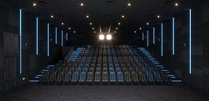 3D Movie Theater Interior model
