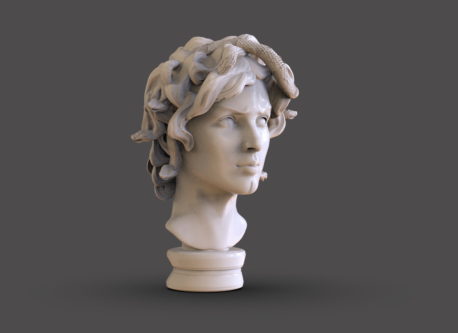 3D Model Medusa Bust - TurboSquid 2186985