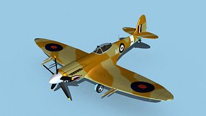 3D Supermarine Spitfire Mk 14e V05
