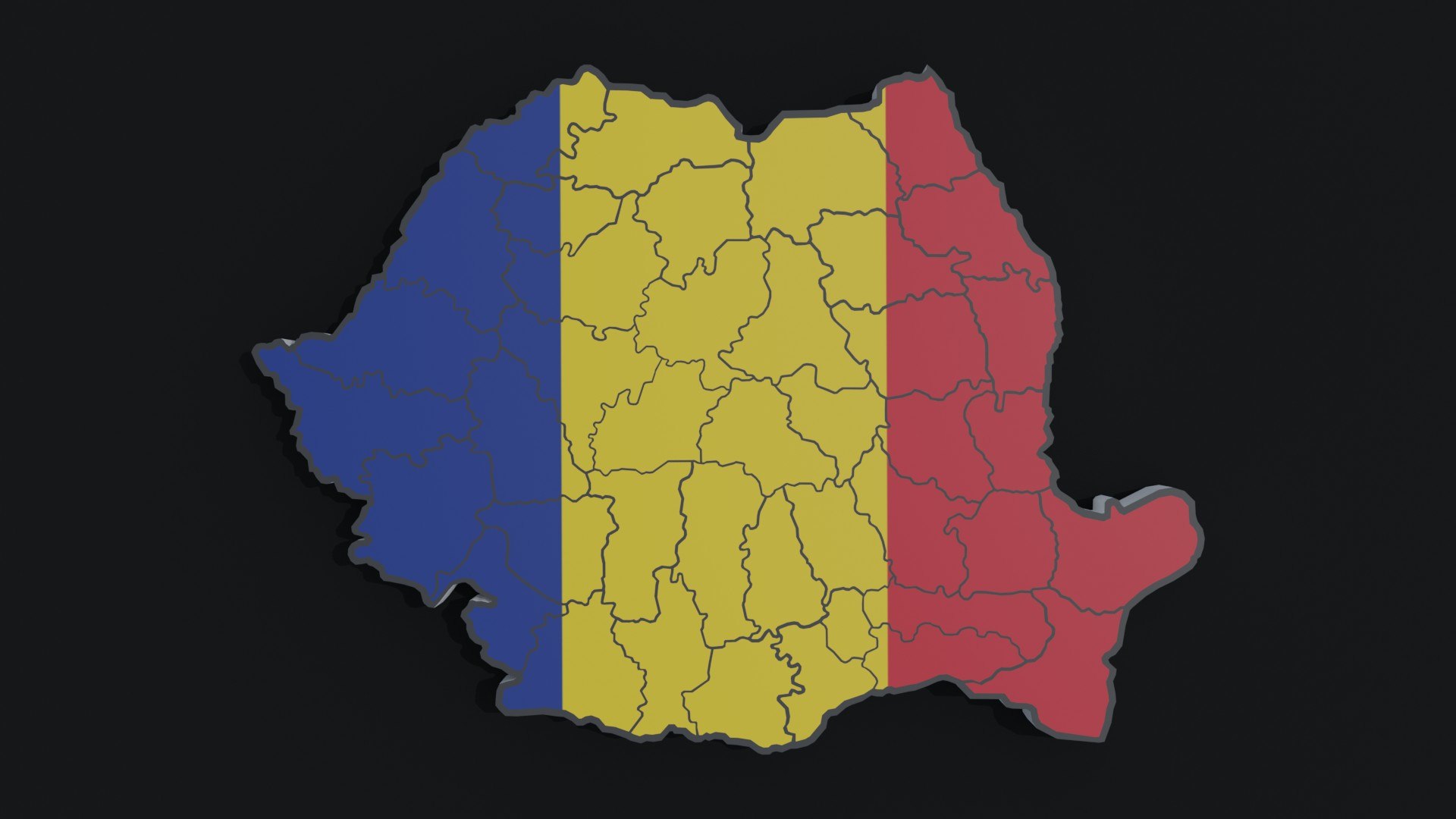 Political Map Of Romania 3D Model TurboSquid 1719652   1 