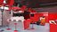 Race Car Garage and F1 Car