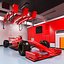 Race Car Garage and F1 Car