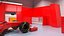 Race Car Garage and F1 Car