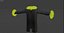 Mantel mit Pelzmanschetten und Kragen in T-Pose