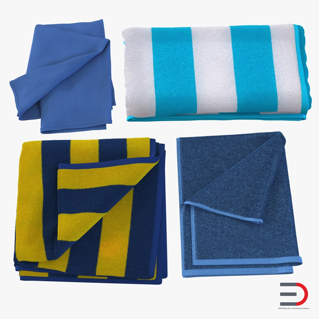 Towels 3D Models Collection 2 3D model preview
