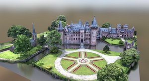 3D De Haar Castel model