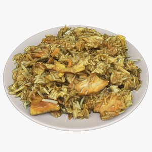 Lunch 25 Asia Rice Teriyaki pbr model