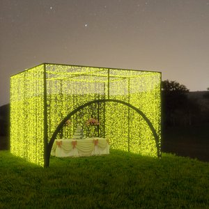 Outdoor Wedding Decoration Light Box 3D model